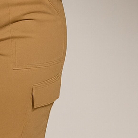 plus size cargo pants - lite khaki color - Picture 3 of 4